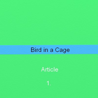 Bird in a cage freedom house