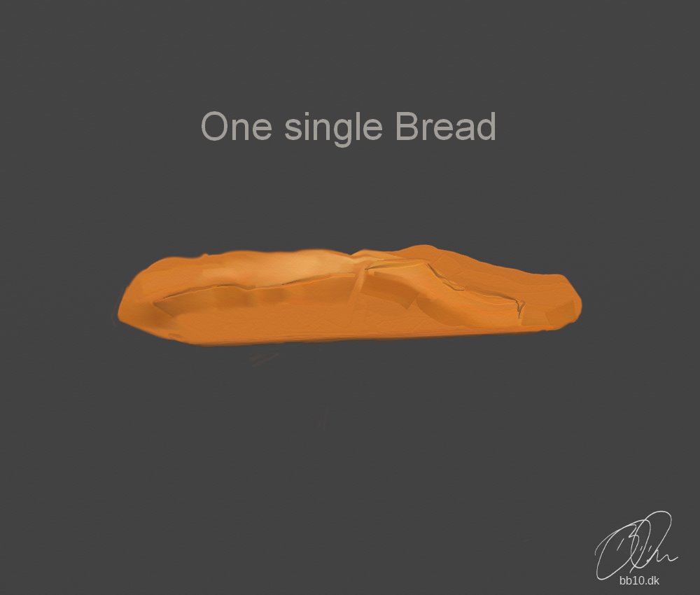 one single bread  