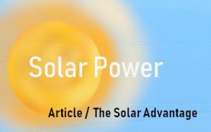 The Solar Advantage