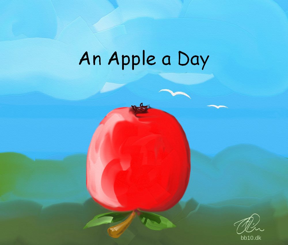 an apple a day keeps the doctor away bite