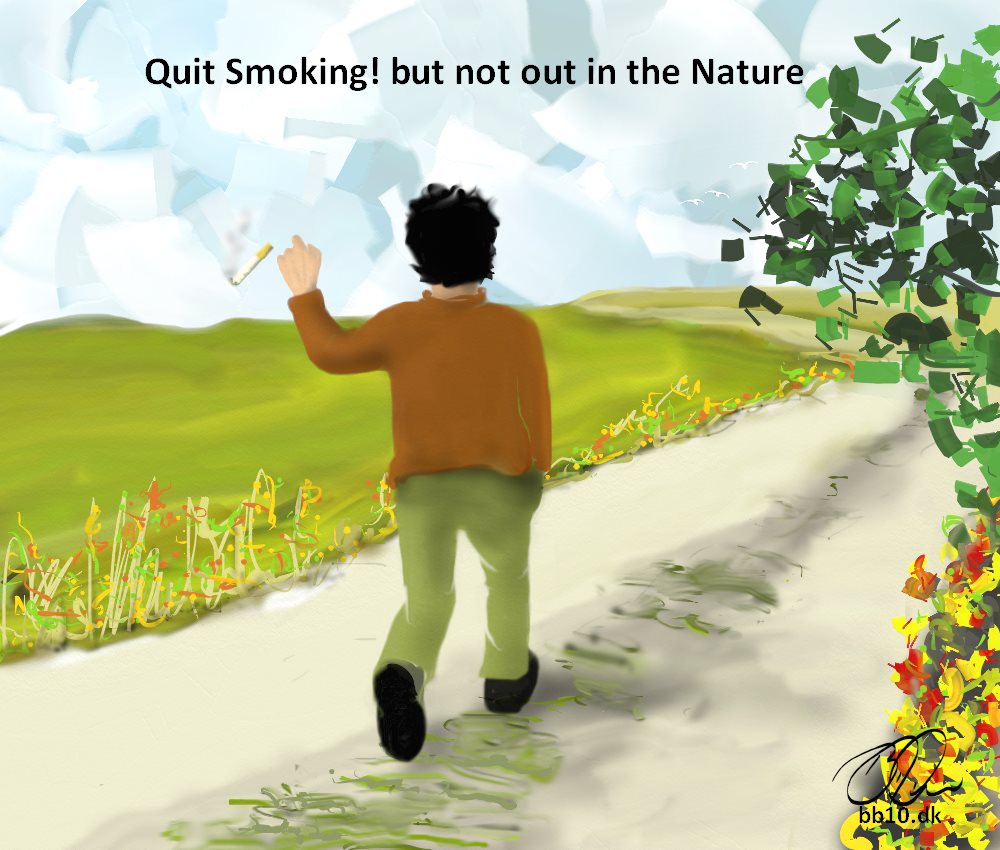 Go to Quit Smoking but not in the Nature