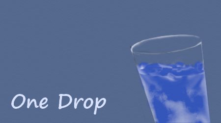Glass of Water One Drop
