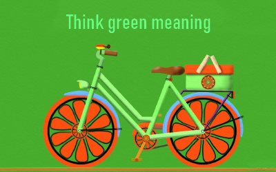 Think green meaning