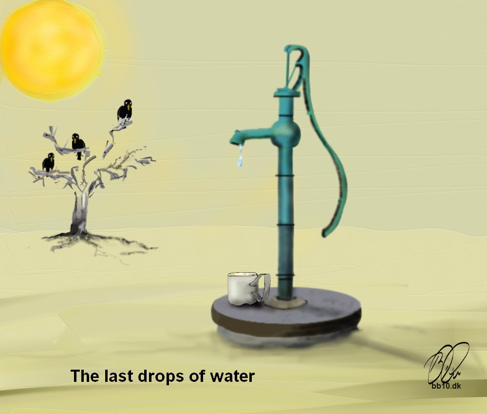Go to the last drops of water